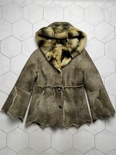 Vintage Real Sheepskin Hooded