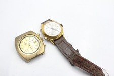Vintage Mechanical Chronograph Watches Trafalgar Lindy SPARES/REPAIRS x 2