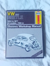 Haynes Owners Workshop Manual, VW Beetle 1200, 1954 - 1977, All Models 1192 cc