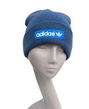 Adidas Beanie Hat Blue Originals Vintage 
