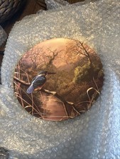 Royal Doulton First Watch Kingfisher Plate Adrian C Rugby Ltd. Edition 20cm