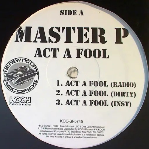 Master act fool - p, want