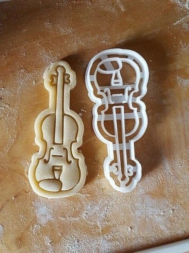 Violin viola instrument cookie - violin,