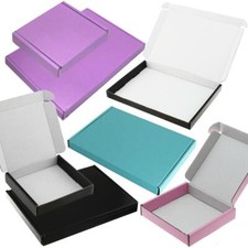 Royal Mail Coloured PIP Large Letter Cardboard Postal Boxes C4 C5 C6 C7 DL CS