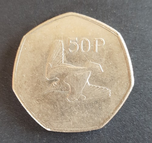 Old irish ireland 50p fifty - ireland,