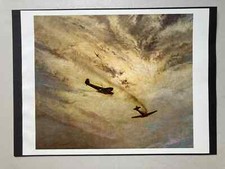 VINTAGE AVIATION PRINT: BATTLE OF THE DINGHY  BY FRANK WOOTTON