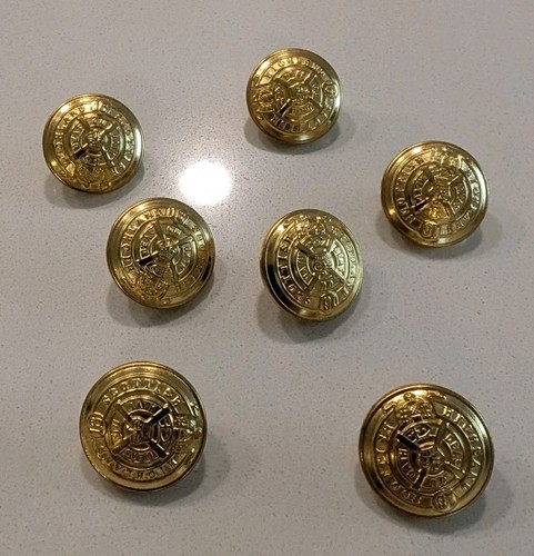 Scottish highland gold buttons - gold,