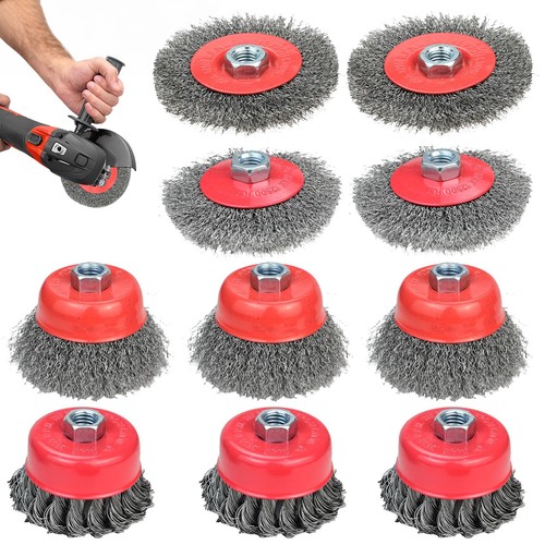10pcs angle grinder - wire, brush