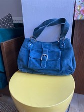 Jaegar Teal Suede Bag 3 B