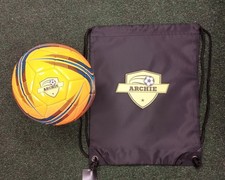 Personalised Size 5 Football and Kit  Bag - Ideal Gift
