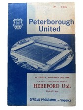 1966/67 Peterborough United v. Hereford United - FAC 1st Round, John Charles.