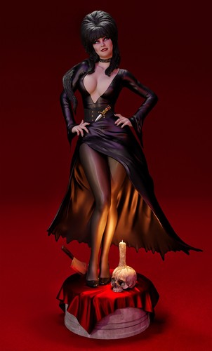 Elvira vampire 1 8 - elvira, (3d)