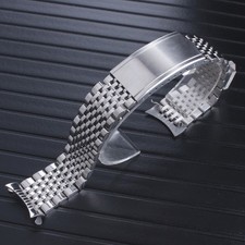 Ultra Thin Solid Stainless Steel Watch Strap Metal Bracelet 18 19 20mm for Omega