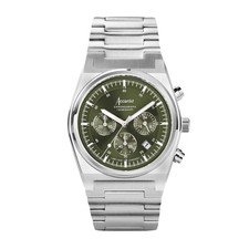 Accurist Origin 41mm Mens Round Silver Analogue Watch with Silver Bracelet