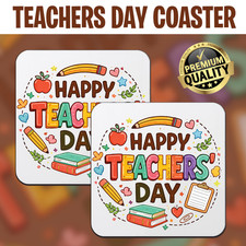 Happy Teachers Day Coaster
