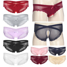 UK Mens Sexy Lace Sissy Pouch