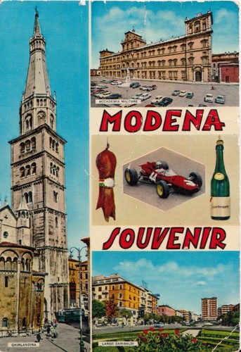 Modena souvenir town postcard - town,