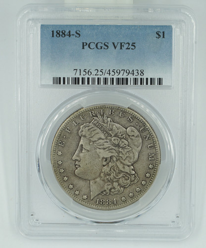1884 pcgs vf25 - pcgs,
