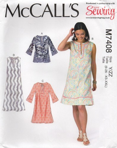 Mccalls sewing pattern 7408 - sewing,