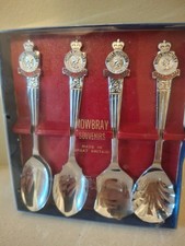 Mowbray Souvenir Queen Elizabeth Silver Jubilee Spoons Boxed Set of 4