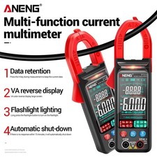 Clamp Meter 6000 Counts DC/AC 400A Amp Multimeter Voltage Tester Car