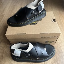 Dr. Martens Zane Leather Sandals in Black size UK 6 Eu 39 New in Box