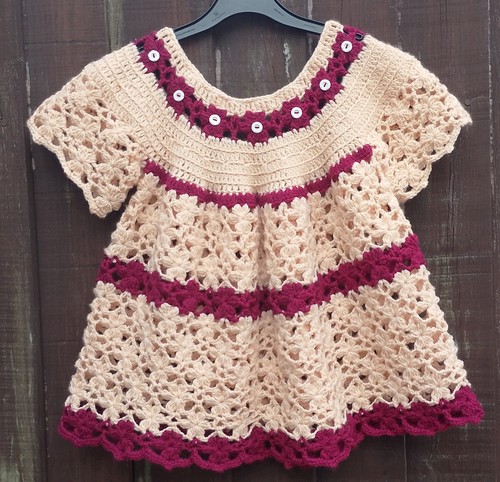 Handmade crochet dress approx - dress,