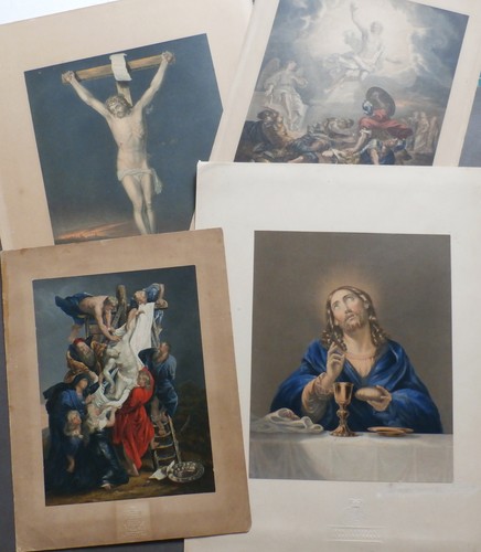 Four george baxter prints - four,