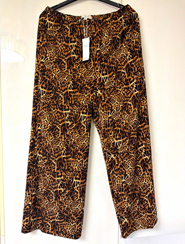 Leopard print wide leg - leopard, wide-leg