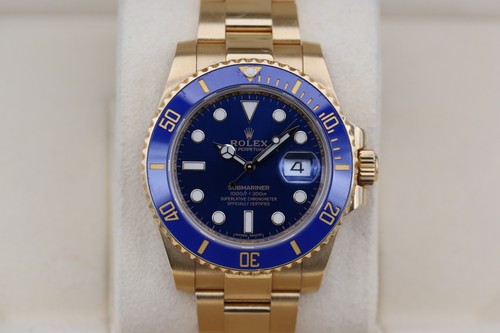 Rolex 116618lb blue submariner - rolex,