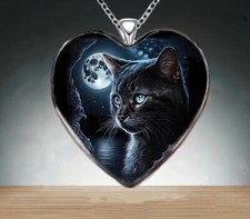 BLACK CAT PENDANT CHAIN UNISEX