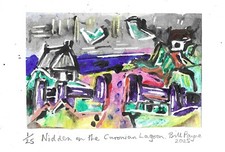 2025 linocut "Nidden on