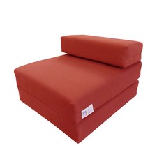MyLayabout Kids Single Z Bed/Fold Out Spare guest Bed Sofabed/Chair/Futon | Red