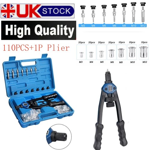 110x rivet nut set manual - rivet,