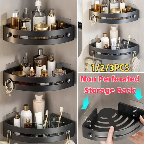3pcs corner shower rack - corner,