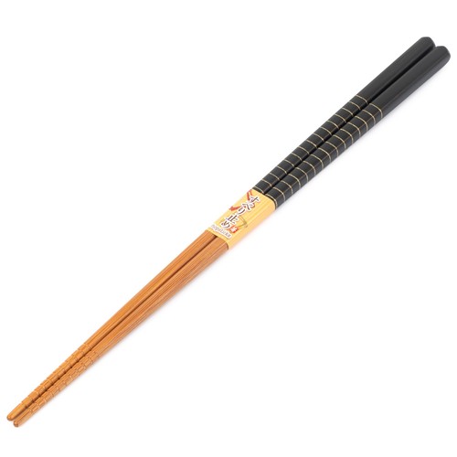 Black striped japanese cooking - black,