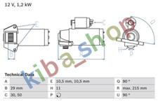 STARTER 12V 12KW FITS VOLVO