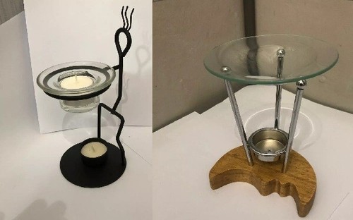 Dual tea light - , holder