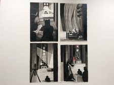 KATE BUSH SIGNED? 8 RARE LONDON PALLADIUM STAGE SET DRAWINGS & NOTES  1979 VGC