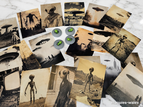 Collection alien ufo - collection, of