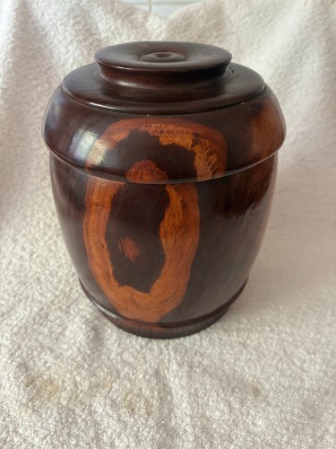 Antique tobacco jar probably - tobacco,