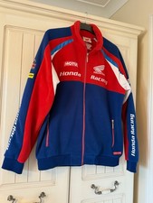 Honda Racing Team Vintage Red Blue Fleece Jacket Mens/Unisex XL Size Great Cond