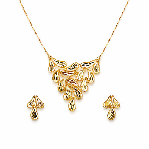 22ct yellow gold diamond cut - yellow,