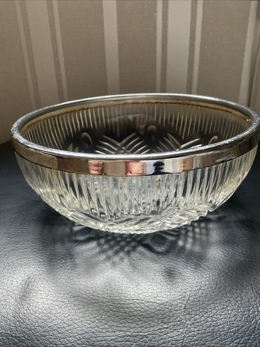 Vintage cut glass fruit bowl - vintage,