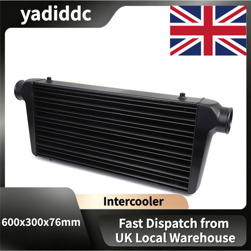 Universal black intercooler - black,