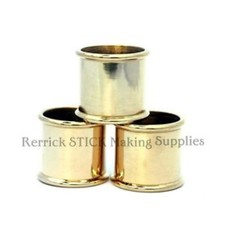 THREE BEADED BRASS COLLARS FOR