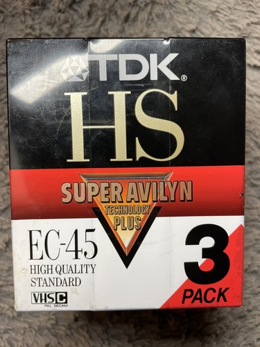 Tdk vhsc ec 45 tapes - vhsc, ec-45