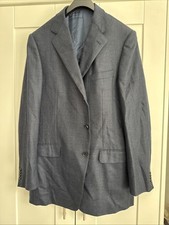 Ermenegilda Zegna Men’s Blue Tweed Jacket Size 54/44 L Great Condition