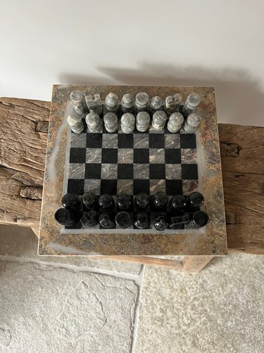 Vintage onyx marble - onyx, chess