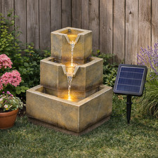 Solar water fountain tier - fountain, 3